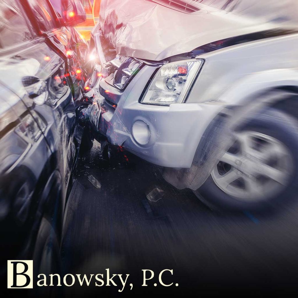 blurry car accident two silver cars