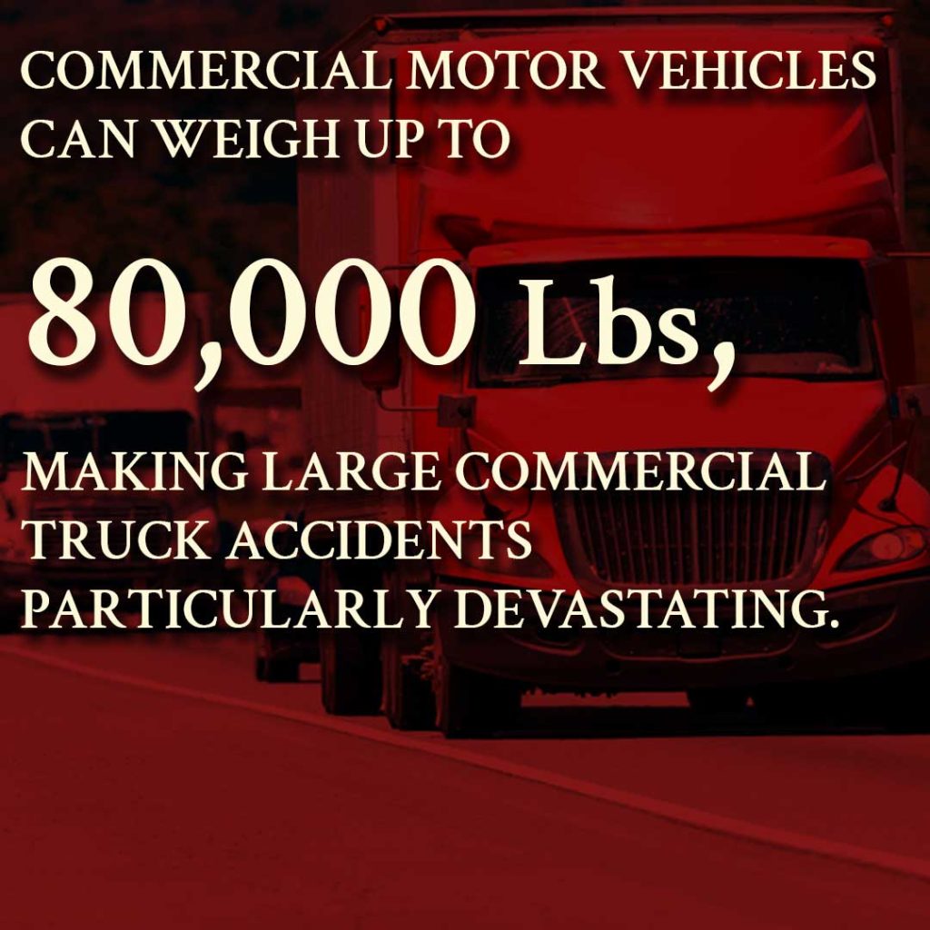 semi truck accidents 80,000 lbs.